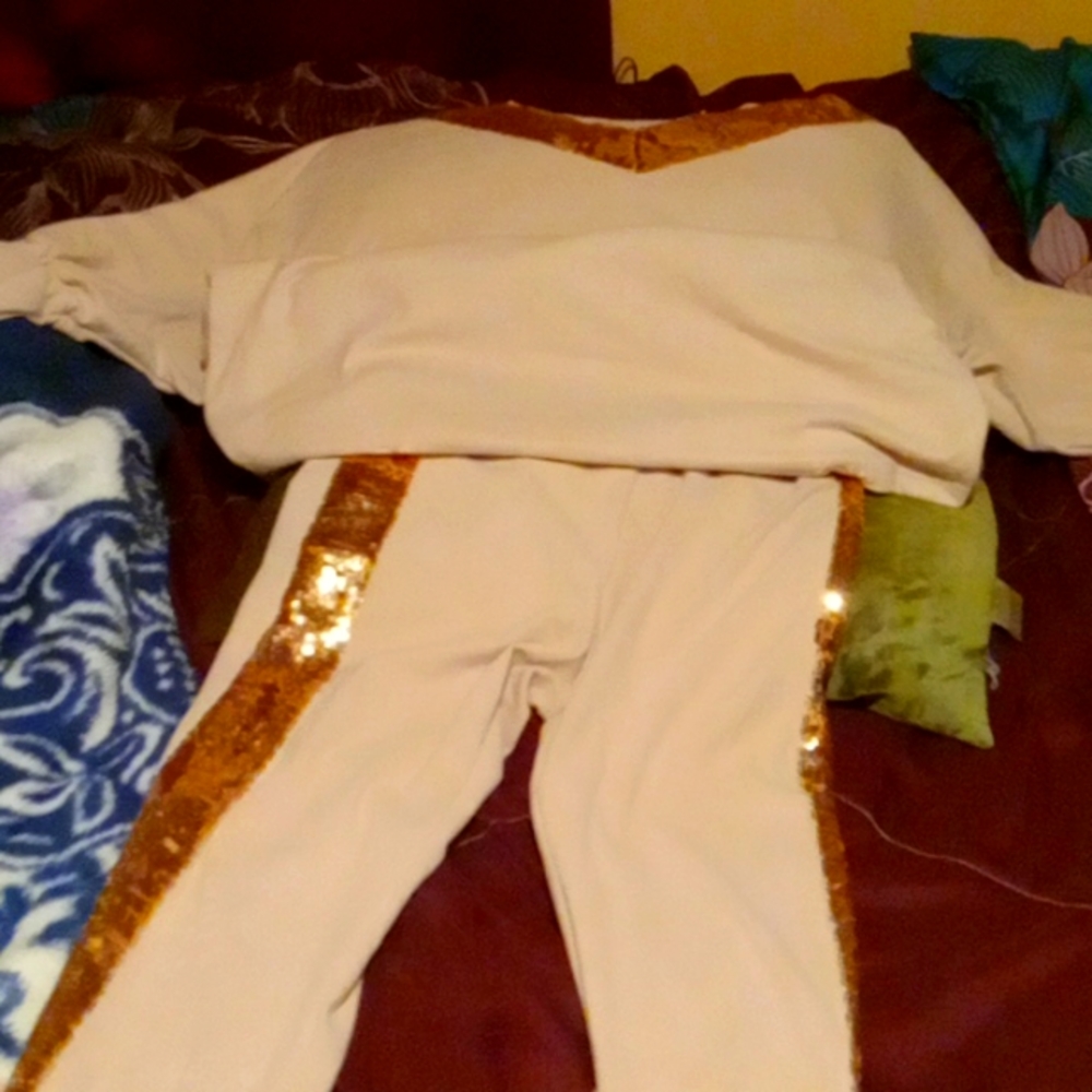 Light brown 2pc outfit
